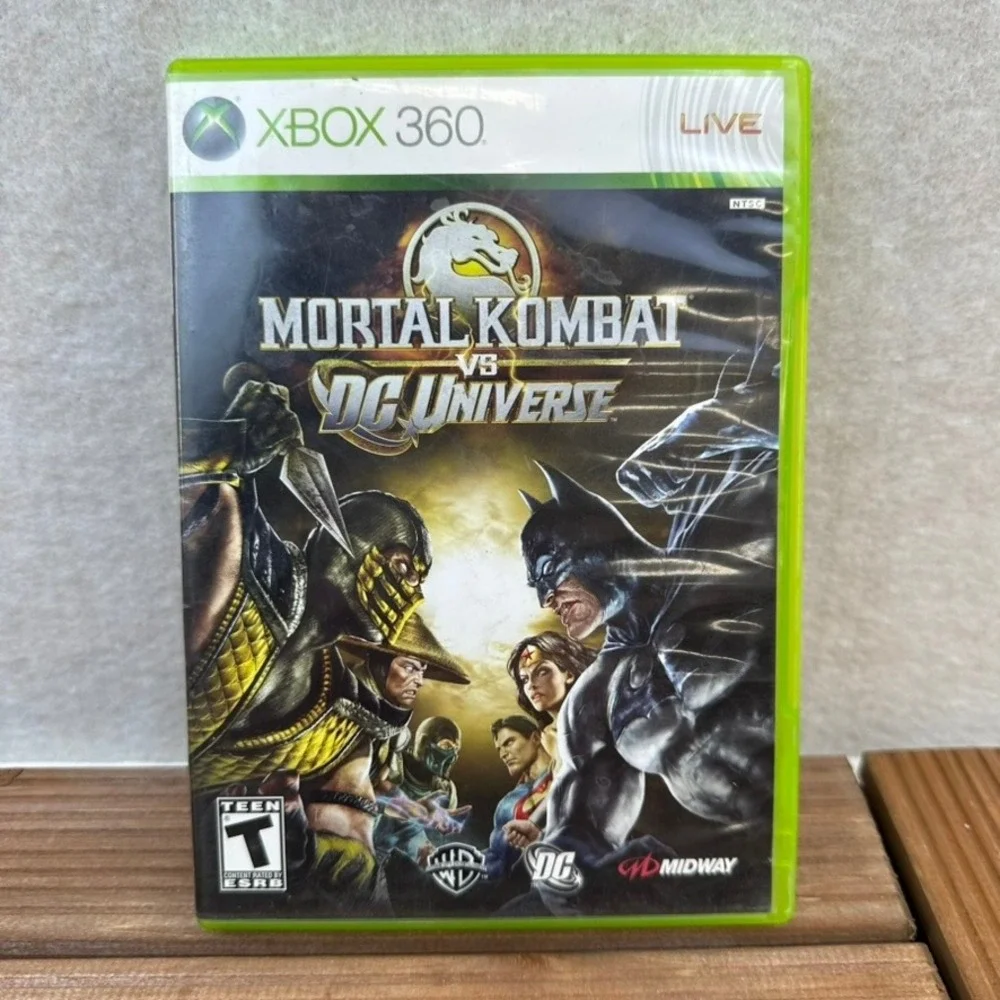 Mortal Kombat vs DC Universe Xbox 360 Game Disc Case Manual